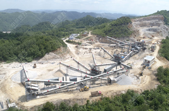 貴州省時產(chǎn)1000噸砂石骨料生產(chǎn)線