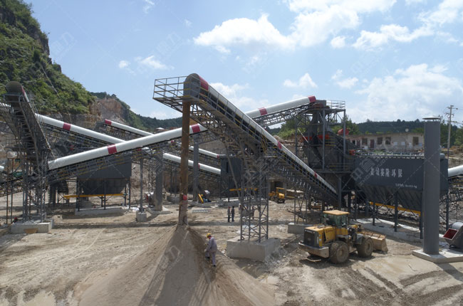 貴州萬(wàn)隆建材日產(chǎn)5000方石料生產(chǎn)線