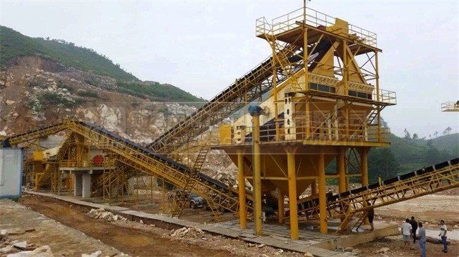貴州攪拌站時產(chǎn)1400噸砂石生產(chǎn)線