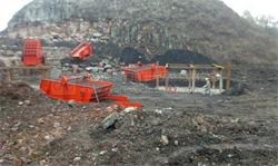 建設中的石料生產(chǎn)線