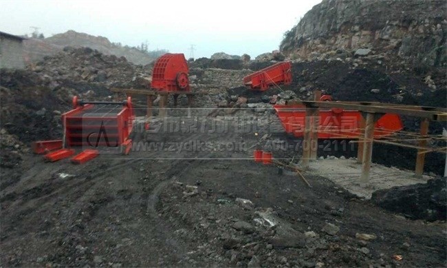 建設中的石料生產(chǎn)線