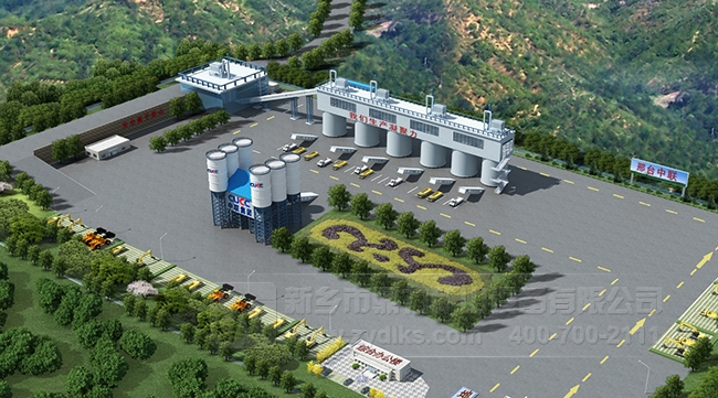 環(huán)保砂石生產線鳥瞰圖