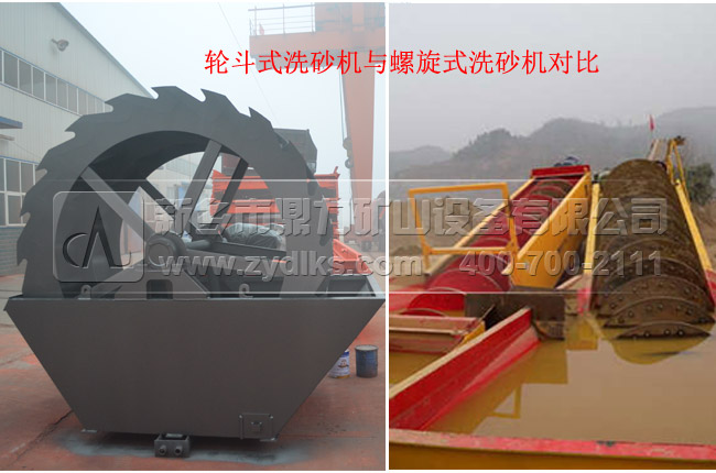 洗砂機(jī)對(duì)比